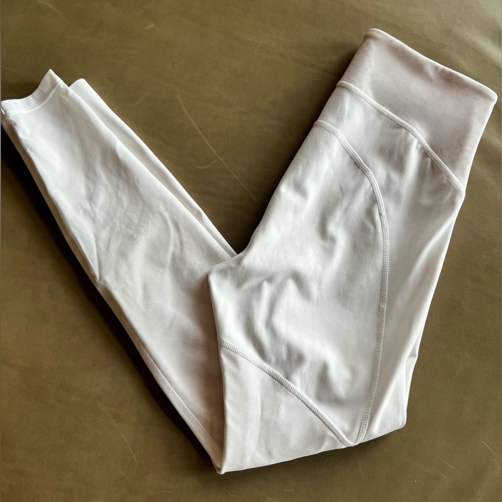 Athleta Stay Fly Reflective 7/8 Tight Size XS White EUC